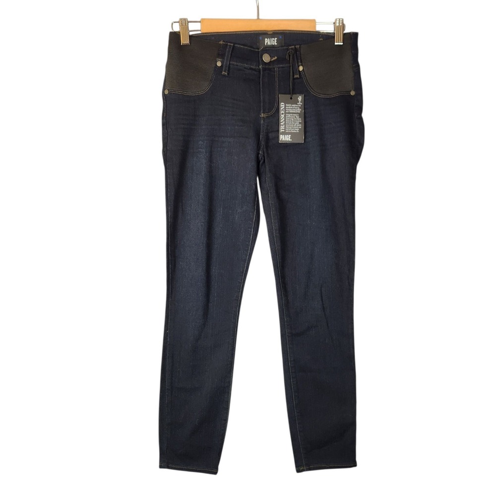 Paige Verdugo Ankle Jeans Size 26 Maternity Blue Dark Wash NWT